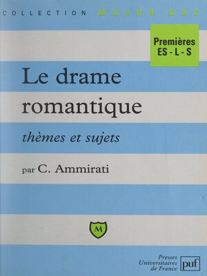 cover image of Le drame romantique